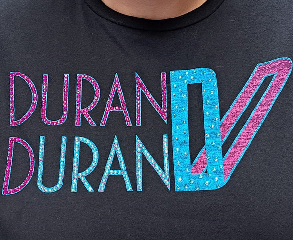 How to add rhinestones to a logo on a t-shirt