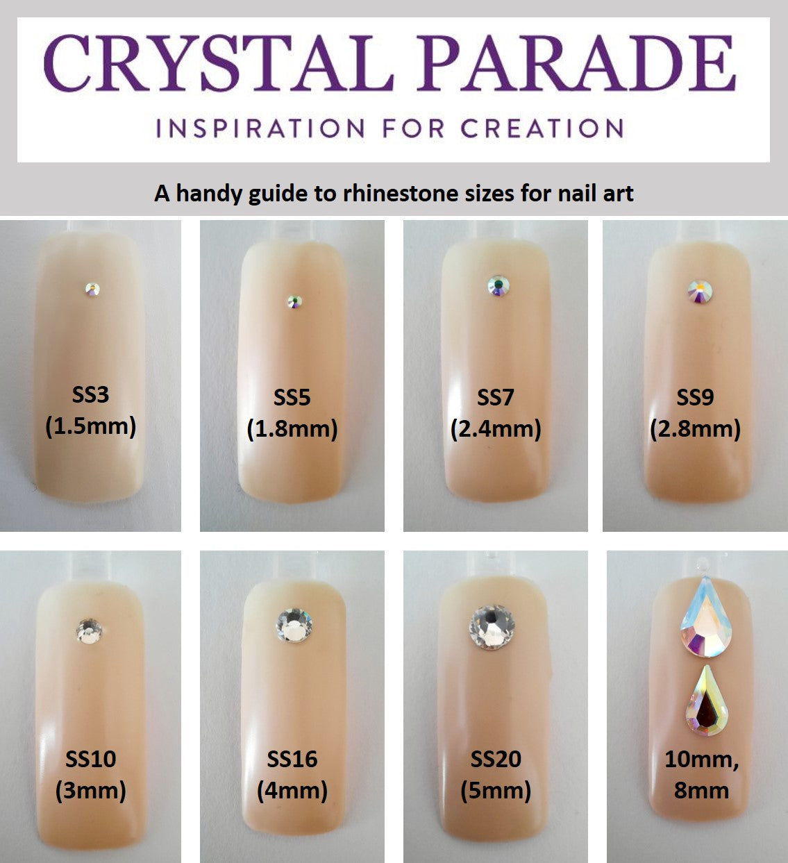 Nail Crystals Rhinestones Nail Art Rhinestones Gems with Diamond Painting  for Nails Decoration - style 2 