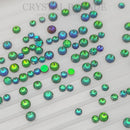 Zodiac Crystals Mixed Sizes Pack of 200 - Emerald Aurora