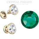 Preciosa Rivet with Maxima Crystal - Emerald