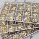 Zodiac Rivoli Buttons Golden Shadow