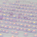 Zodiac Crystals Mixed Sizes Pack of 200 - Light Amethyst Mocha Opal