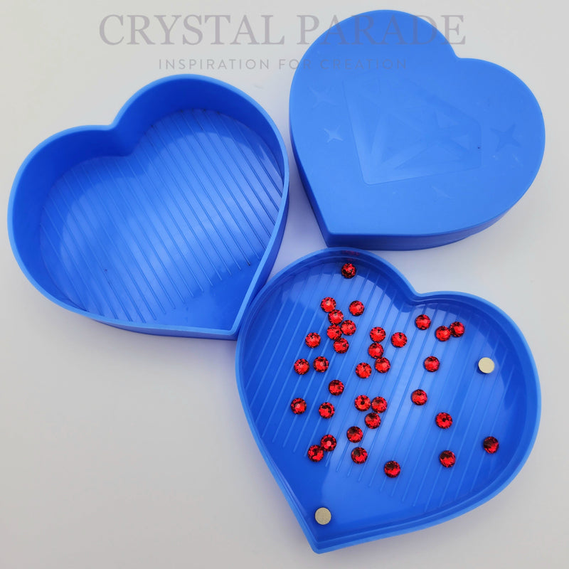 Heart Shaped Flipper Sorting Trays / Crystal Storage Containers