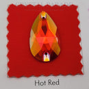 Zodiac Crystal Peardrop Sew on Stone - Fire Opal