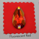 Zodiac Crystal Peardrop Sew on Stone - Fire Opal