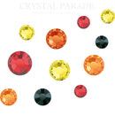 Preciosa Crystal Mix Pack of 100 - Fire + FREE Caviar Beads