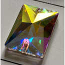 Zodiac Crystal Rectangle Sew on Stone - AB
