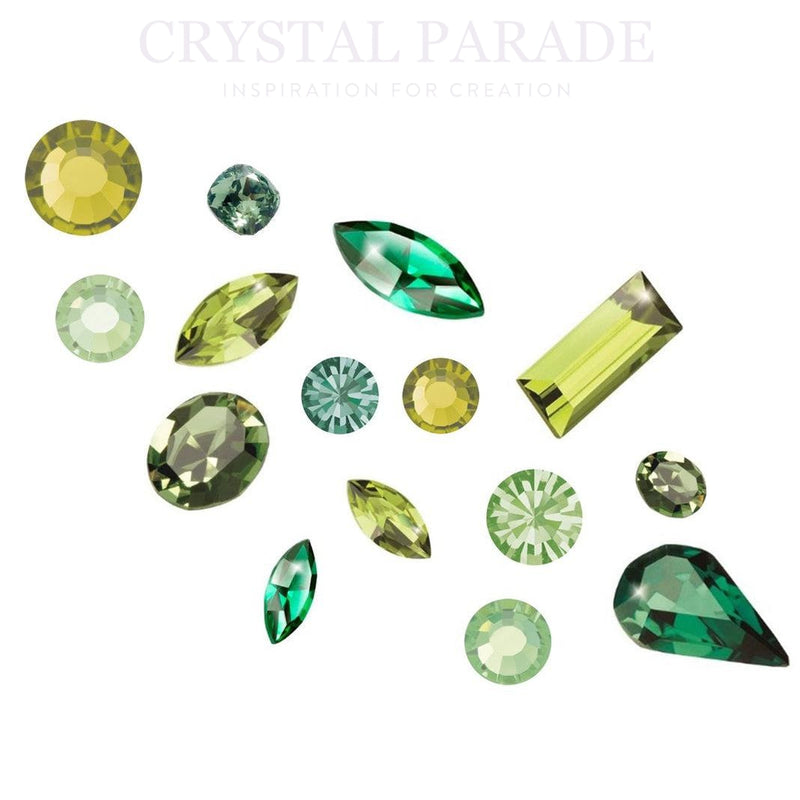Preciosa 3D Crystal Mix Pack of 100 - Emerald City