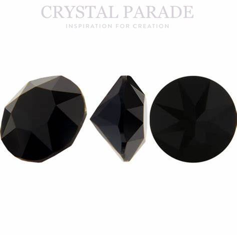 Swarovski 1100 Round Chaton Various Sizes Jet Unfoiled