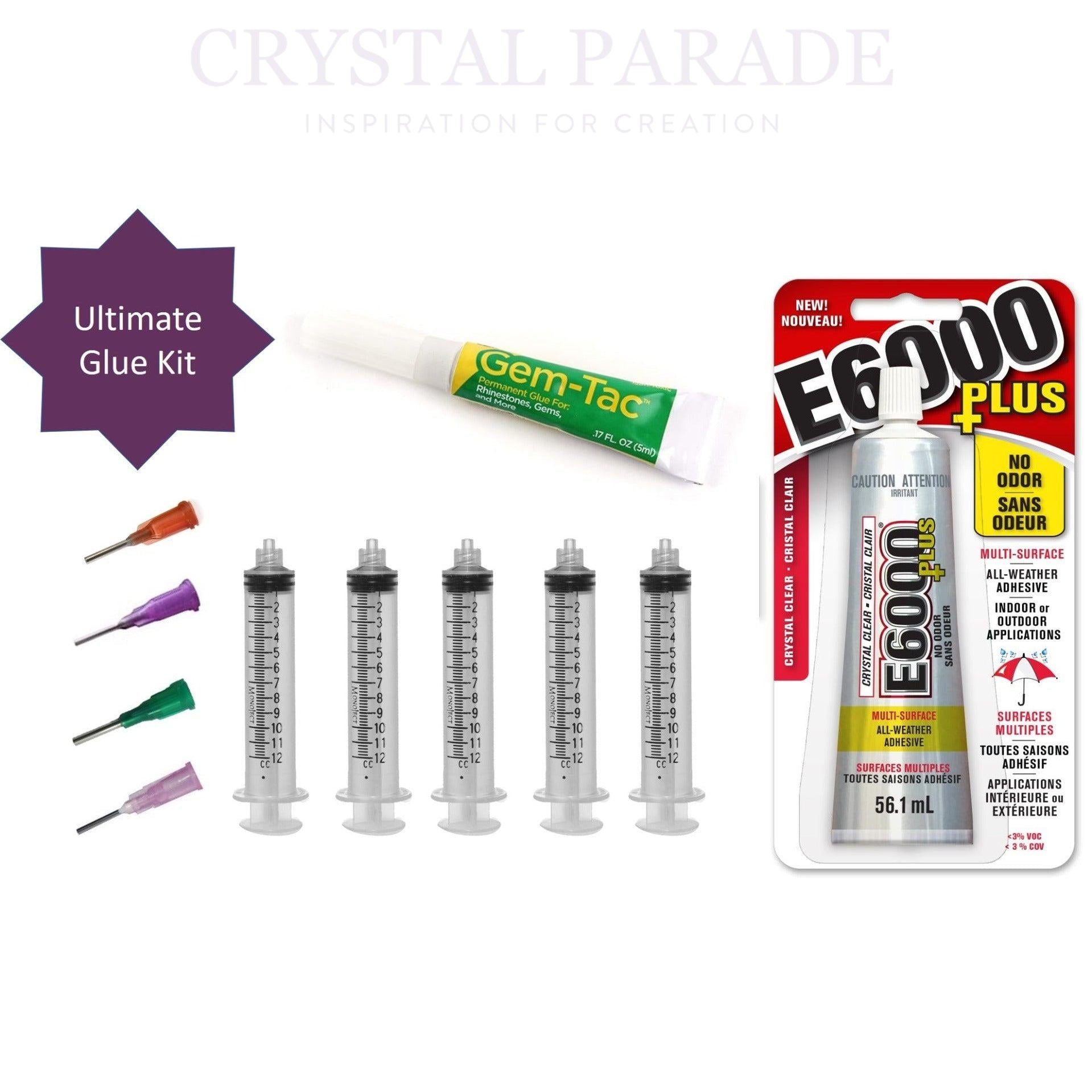 Handy Glue Kit - Gem Tac Adhesive, Crystal Parade