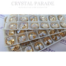 Zodiac Rivoli Buttons Golden Shadow