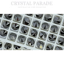 Zodiac Rivoli Buttons Jet Hematite