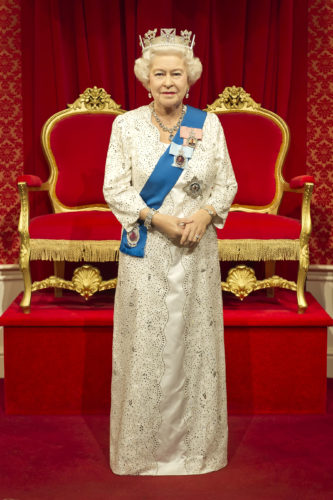 CRYSTAL PARADE WORKS WITH MADAME TUSSAUDS FOR WAXWORK OF QUEEN ELIZABETH