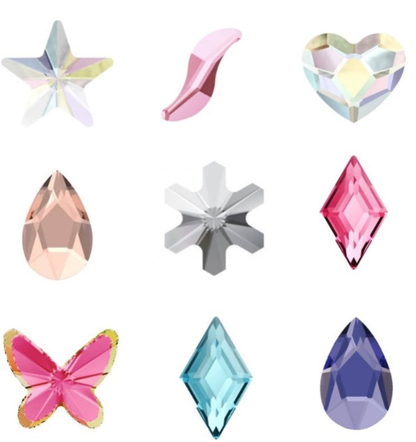 Rhinestone Basics: All you need to know about colours, shapes, sizes & application