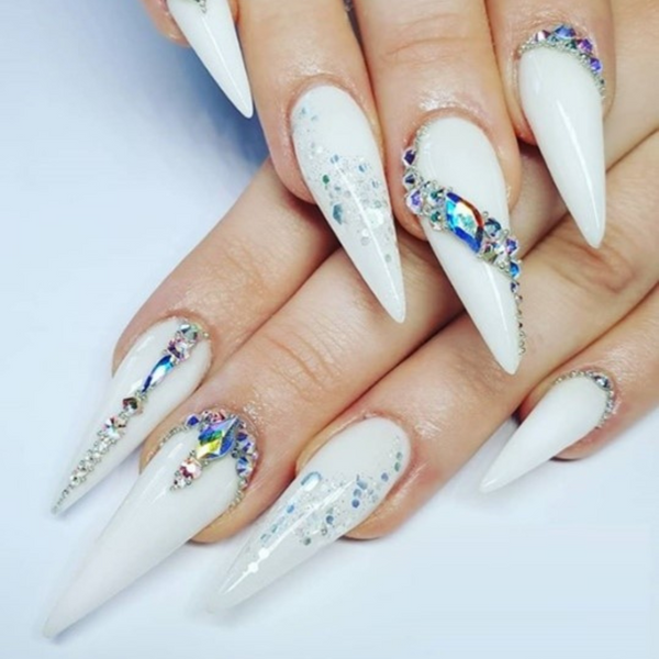 The Best Rhinestone Nail Trends We’re Loving for Summer 2022