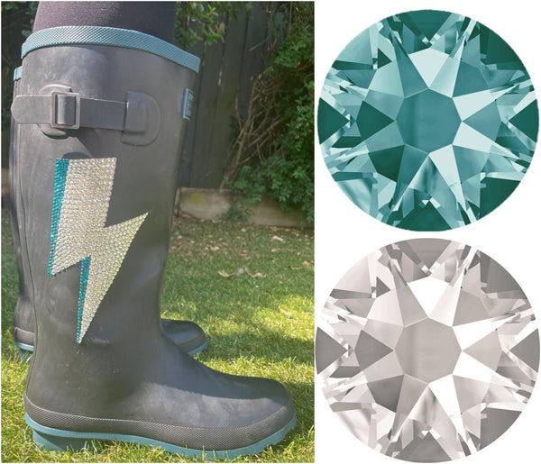 How to rhinestone a pair of festival wellies