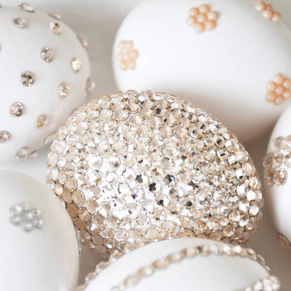 Decorate your Easter Eggs with rhinestones and pearls