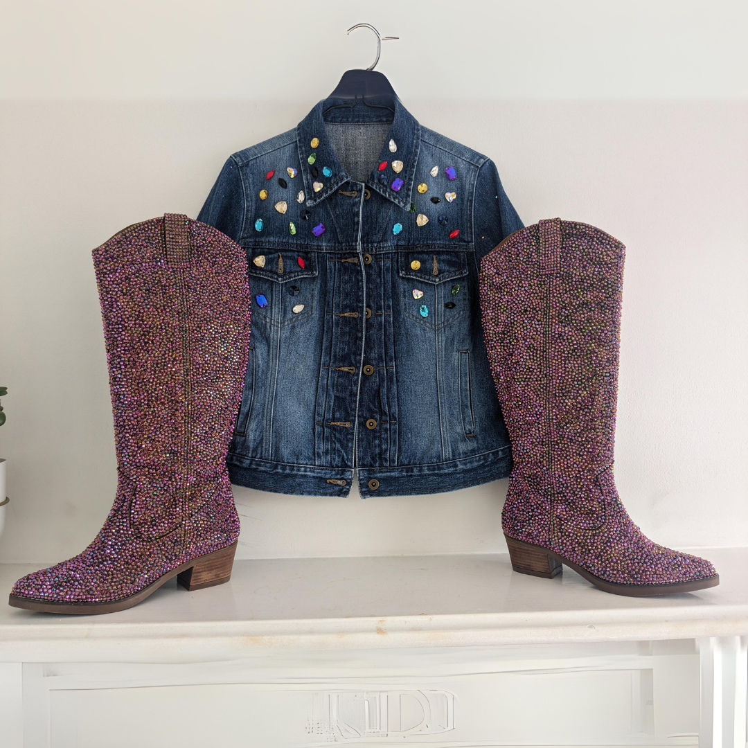 Creating the Ultimate Taylor Swift-Inspired Rhinestone Boots for the E