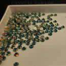 Luna Non Hotfix Rhinestones - Flash Forest Green