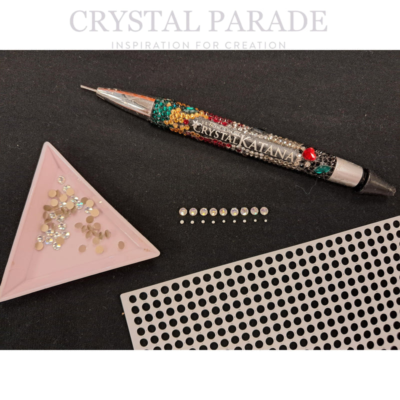 Rhinestone Placement Guidance Grid Stencils - Straight Lines SS16 (4mm)