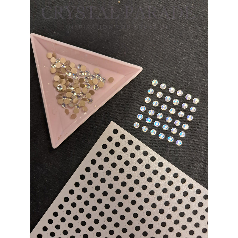 Rhinestone Placement Guidance Grid Stencils - Straight Lines SS16 (4mm)