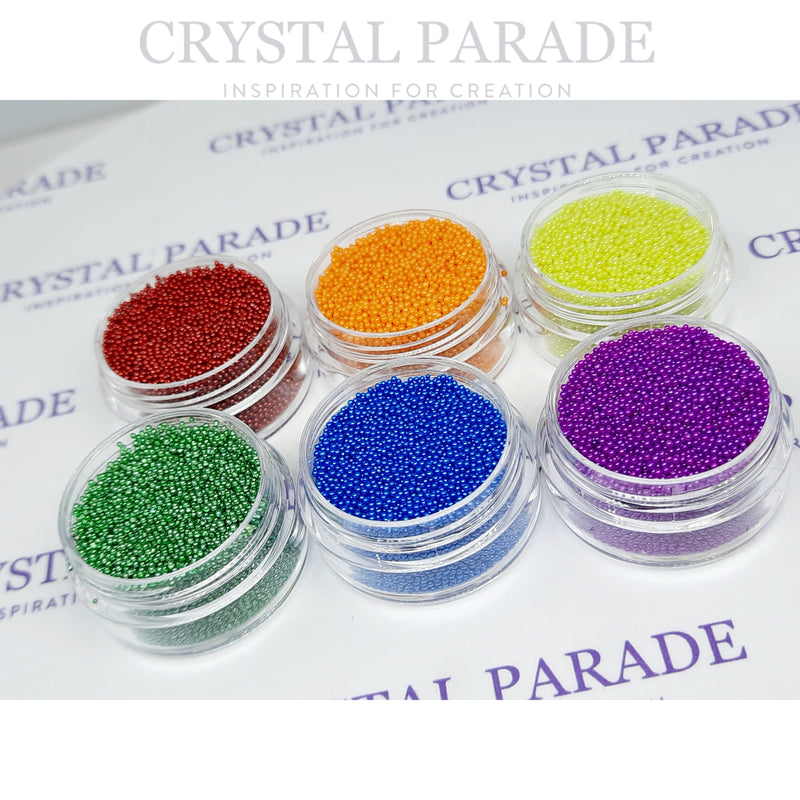 Caviar Beads Set of 6 Colours - Pride Mix inc. FREE Swarovski Crystal