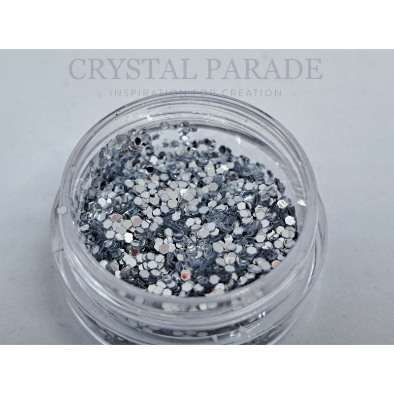 Round Silver Glitter for Nail Art