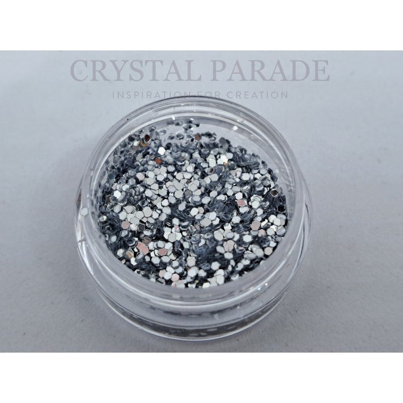 Round Silver Glitter for Nail Art