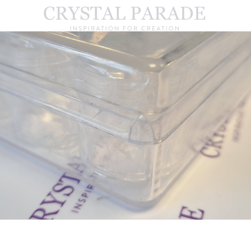Clear Storage Box with 30 Clear Jars - SECONDS