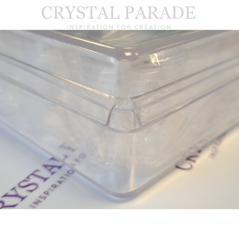 Clear Storage Box with 30 Clear Jars - SECONDS