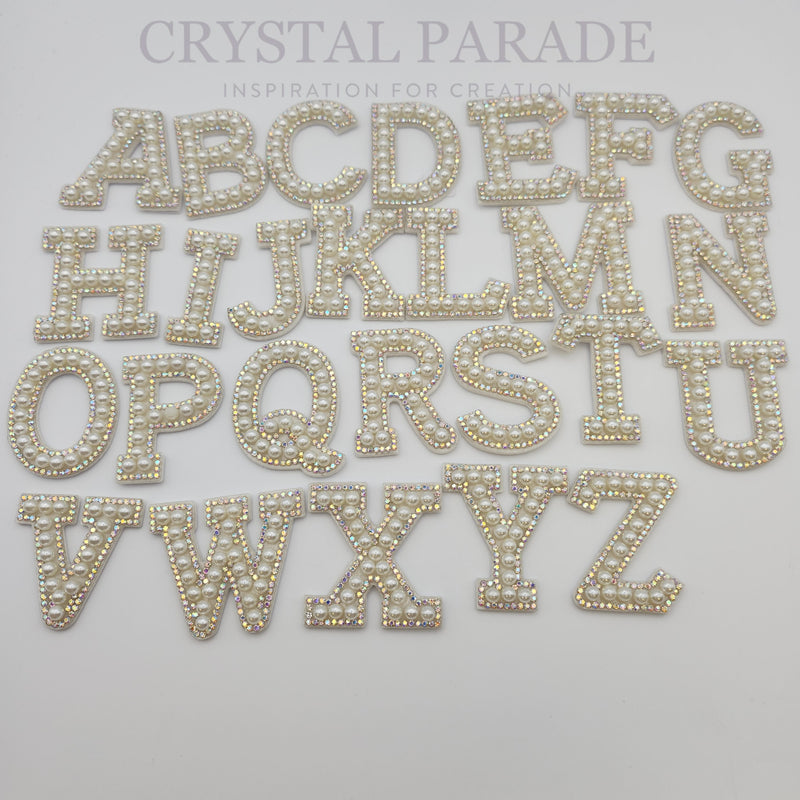 Zodiac Self Adhesive AB Crystal & Pearl Letters A-Z