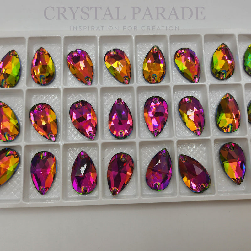 Zodiac Crystal Peardrop Sew on Stone - Vitrail Medium