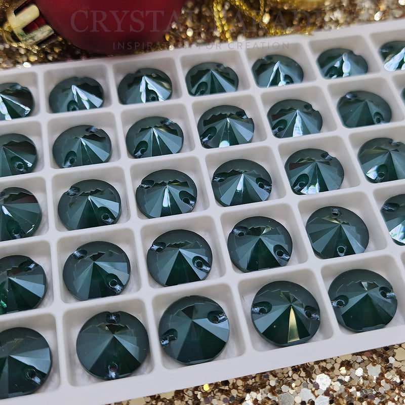 Zodiac Rivoli Sew on Stone - Emerald DeLight