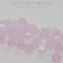 Preciosa Bicone Bead Pink Sapphire AB Matte