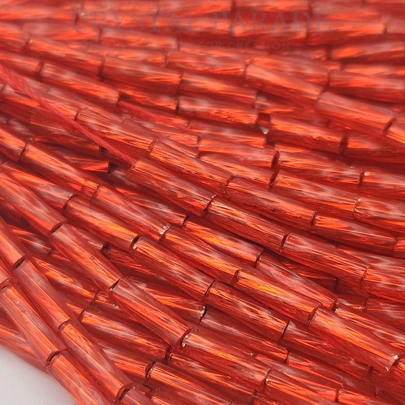 Limited Edition - Zodiac Bugle Bead Dropper Bunch - Light Siam