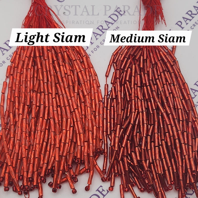Limited Edition - Zodiac Bugle Bead Dropper Bunch - Medium Siam