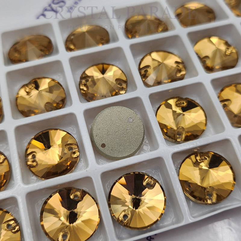 Limited Edition - Zodiac Rivoli Sew on Stone - Light Smoked Topaz