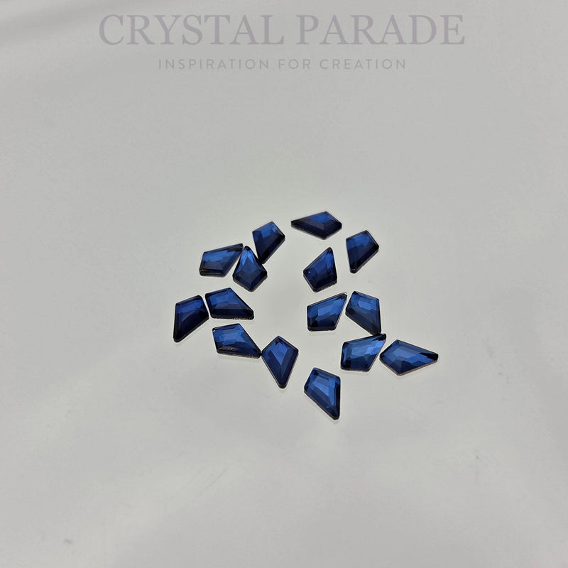 Zodiac Crystal Kite Shape 4x6.5mm Montana - Pack of 20