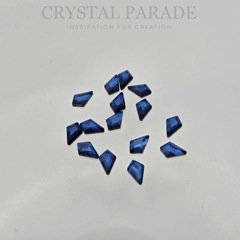 Zodiac Crystal Kite Shape 4x6.5mm Montana - Pack of 20