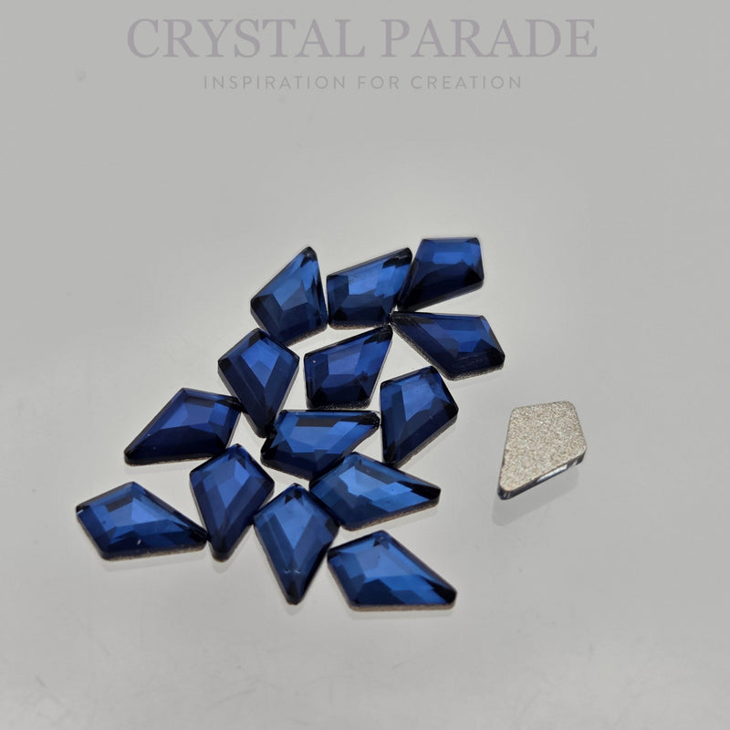 Zodiac Crystal Kite Shape 4x6.5mm Montana - Pack of 20