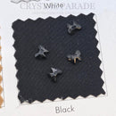 Zodiac Ribbon Shape 5x6mm Jet Black - Pack of 20