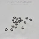 Zodiac Star Flower Shape 4mm Black Diamond - Pack of 50