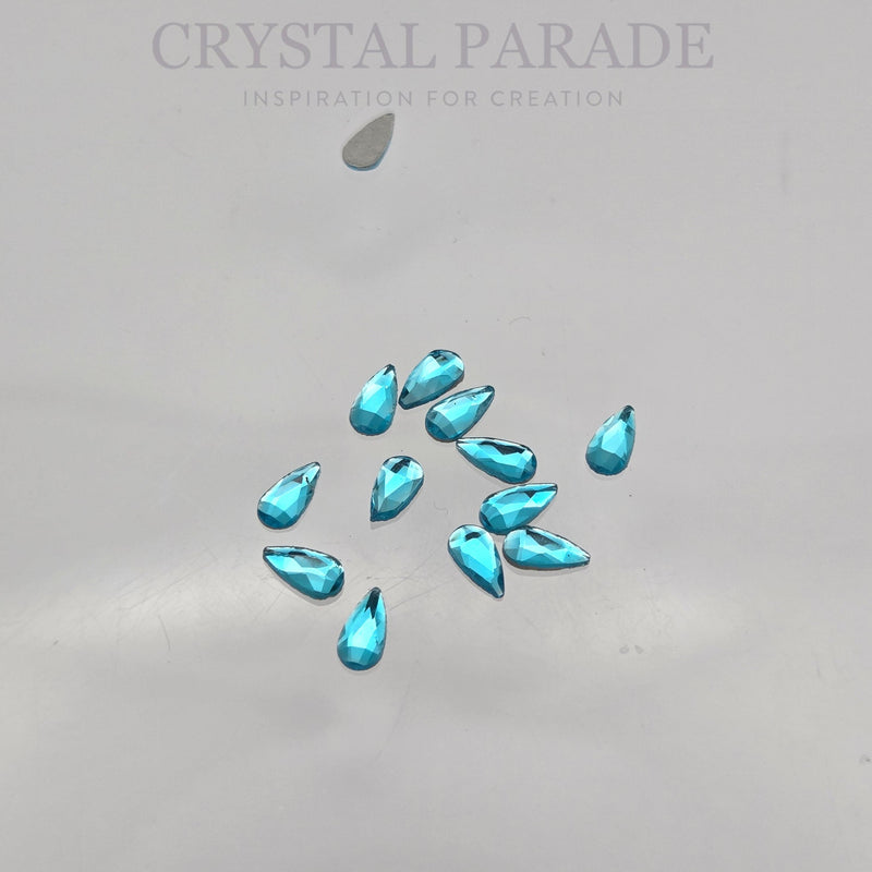Zodiac Slim Peardrop Shape Aquamarine 3x6mm - Pack of 20