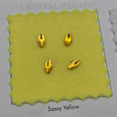 Zodiac Crystal Navette 6x4mm Topaz - Pack of 20
