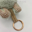 Hand Embellished Labubu Style Keychain - Green Grape