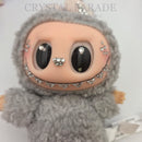 Hand Embellished Labubu Style Keychain - Sesame Bean