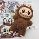 Hand Embellished Labubu Style Keychain - Chestnut Cocoa