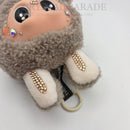 Hand Embellished Labubu Style Keychain - Toffee