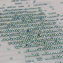 Luna Non Hotfix Rhinestones SS3 (1.5mm) Pack of 100 - Aquamarine AB