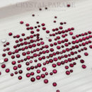 Zodiac Crystals Mixed Sizes Pack of 200 - Burgundy